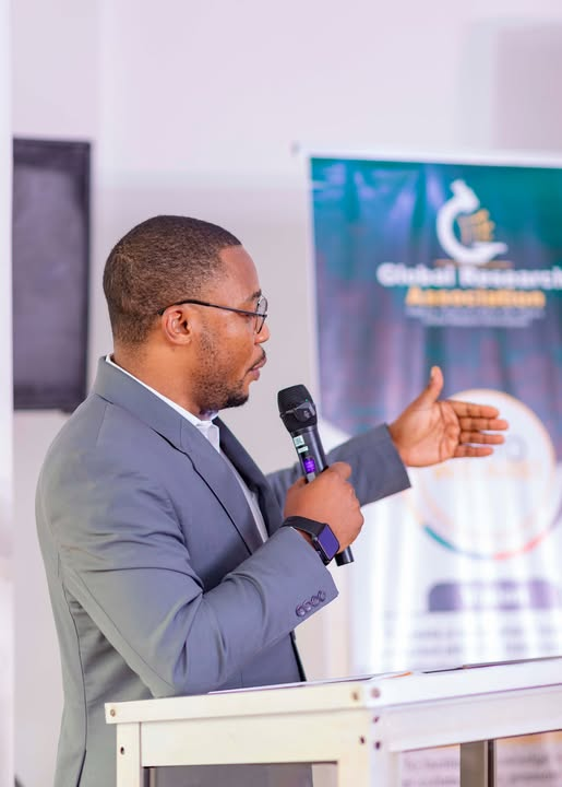 GRA President / Executive Director speaking at the Inaugural Colloquium in Yaoundé