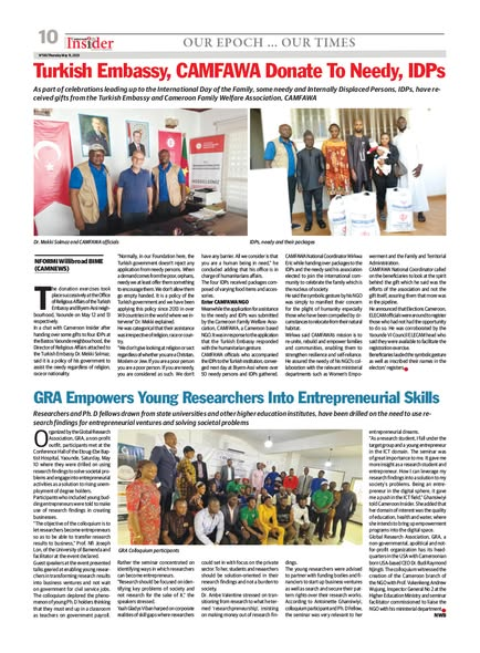 The Insider, May 2025 — GRA Empowers Young Researchers Into Entrepreneurial Skills